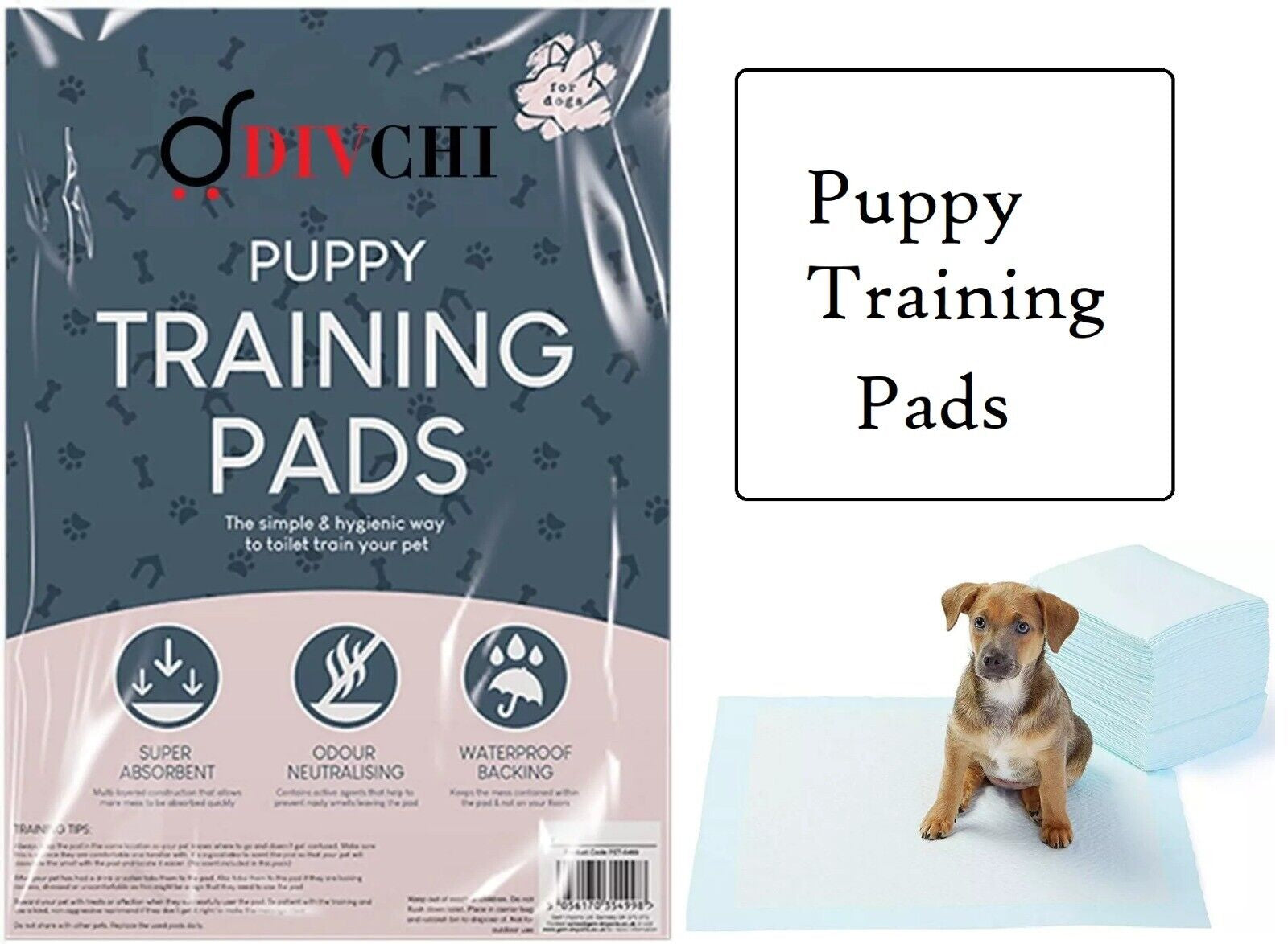 Super Absorbent Puppy Training Pads with Odor Control and Triple Locking System