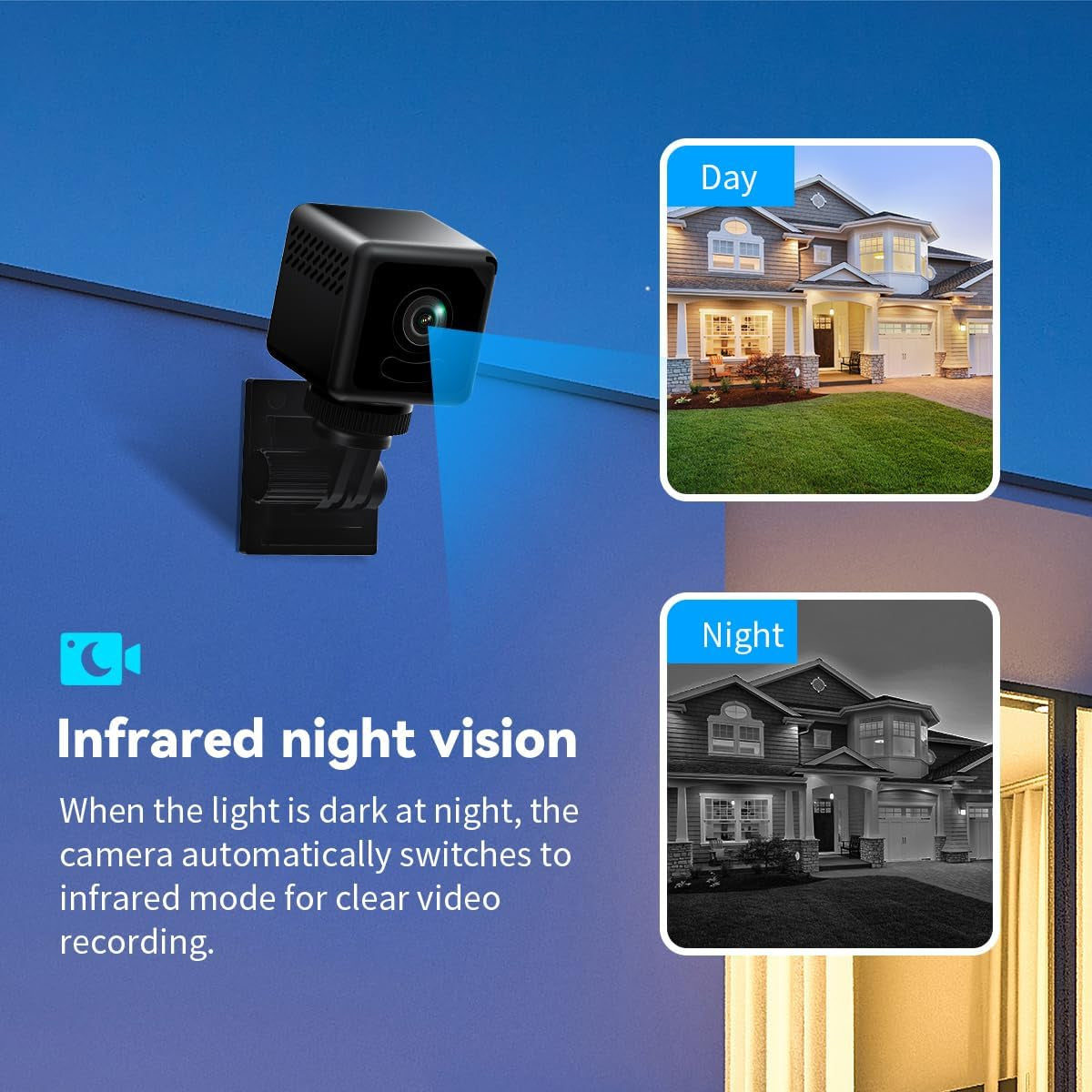 Mini Spy Camera 1080P Wifi – Hidden Indoor Security Camera with Motion Detection, Night Vision – Baby & Pet Monitor – Remote App Control – HD 1080P Video for Home/Indoor Use Black