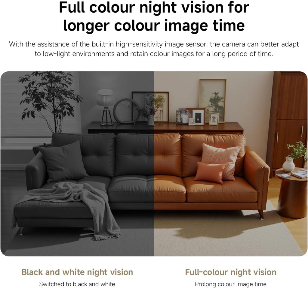 C302 Indoor Camera, 2K 3MP Wi-Fi Pet Camera, 360° Panorama, Privacy Shield, Virtual Barrier, Person and Pet Detection & Tracking, Starlight Colour Night Vision, Two-Way Audio, Alexa & Google