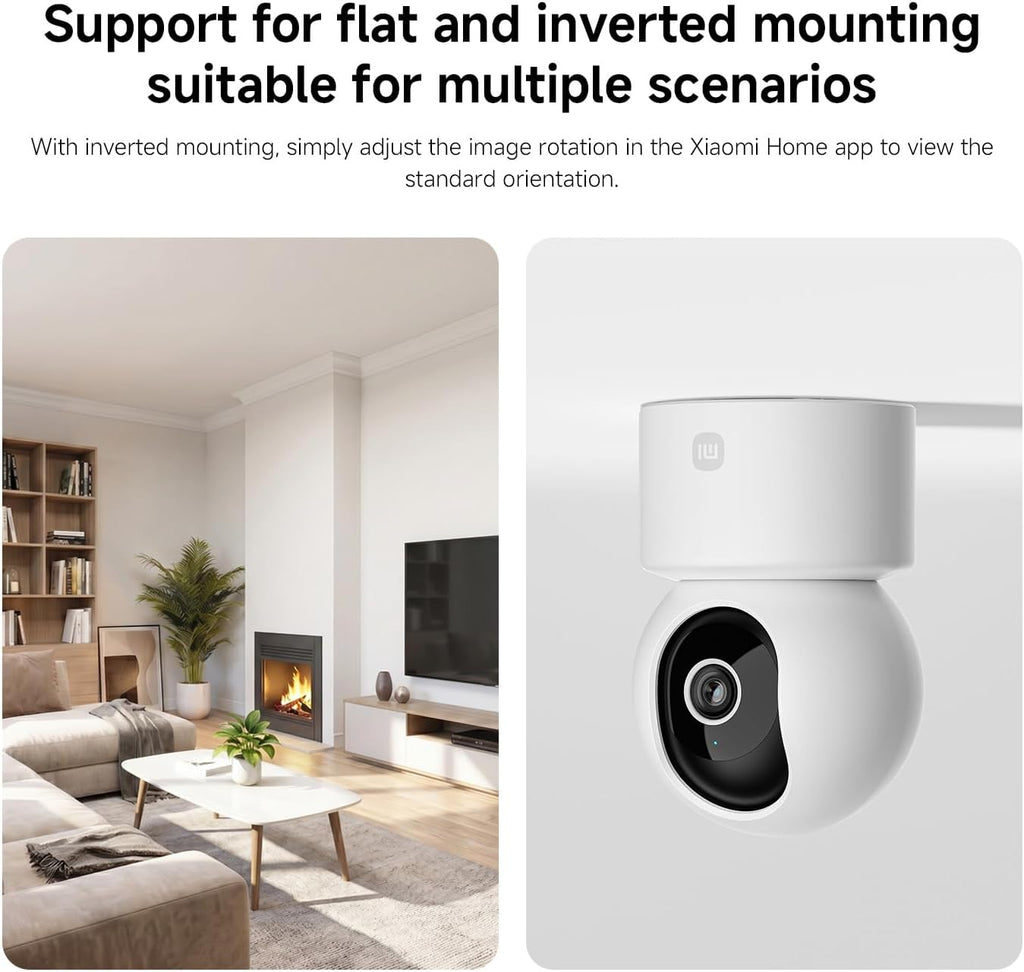 C302 Indoor Camera, 2K 3MP Wi-Fi Pet Camera, 360° Panorama, Privacy Shield, Virtual Barrier, Person and Pet Detection & Tracking, Starlight Colour Night Vision, Two-Way Audio, Alexa & Google