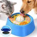 Interactive Slow Feeder Dog Bowl - 2-In-1 Enrichment Feeder with Rolling Lick Ball for Fast Eaters, Anti-Slip Suction Base for Frozen Treats, Yogurt & Wet Food, for Dogs & Cats