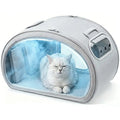 Pet Cooling House - Portable Bubble View Pod with Detachable Cooling Blanket, Full-View Window, Insulated Wall, Fiberglass Rods, No-Assembly Design, All-Season, Folds Flat for Small Dogs/Cats (Indoor & Travel Use) Pecute 