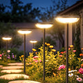 Solar Garden Lights, 4 Pack Solar Lights Outdoor Garden Built-In 1000Mah Battery, Outdoor Ornaments Solar Powered Waterproof for Yard Patio Pathway Decoration