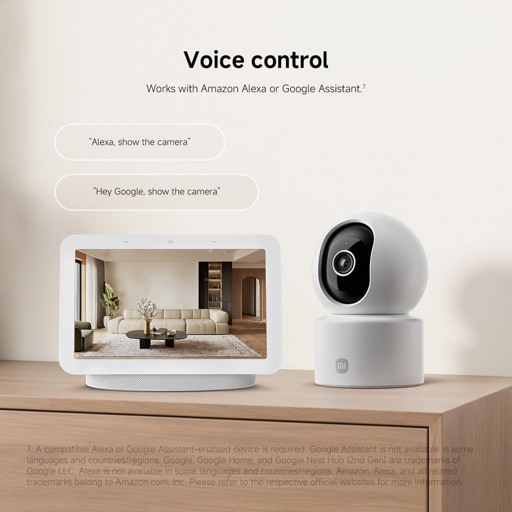 C302 Indoor Camera, 2K 3MP Wi-Fi Pet Camera, 360° Panorama, Privacy Shield, Virtual Barrier, Person and Pet Detection & Tracking, Starlight Colour Night Vision, Two-Way Audio, Alexa & Google