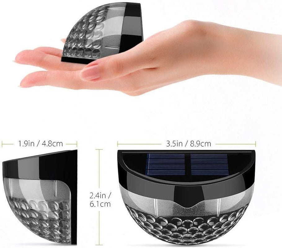 - Solar Lights Outdoor Garden - Pack of 8 Outdoor Lights - Waterproof Night Light for Pathway, Patio, Deck, Fence - Solar Security Light with Dusk to Dawn Sensor - Outdoor Lighting