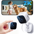 2K 3MP Indoor Security Camera, 2.4Ghz Wifi CCTV Camera Indoor for Home with Night Vision, Motion & Sound Detection, 2-Way Audio, APP Control, 24/7 Recording No Drill Wall Mount Pet Camera